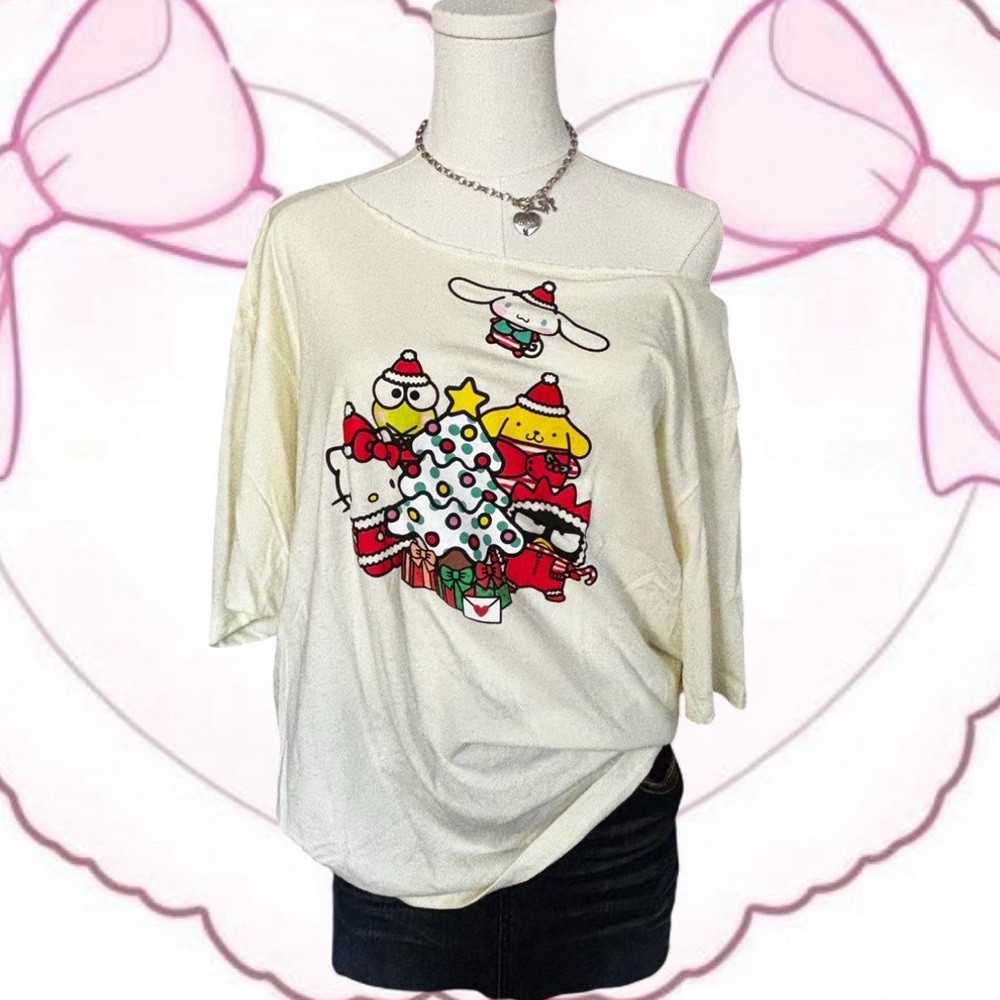 Cute hello kitty Off-Shoulder Women Top